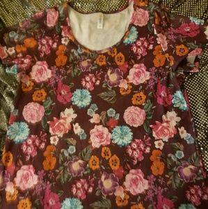 Lularoe Purple Floral Classic T